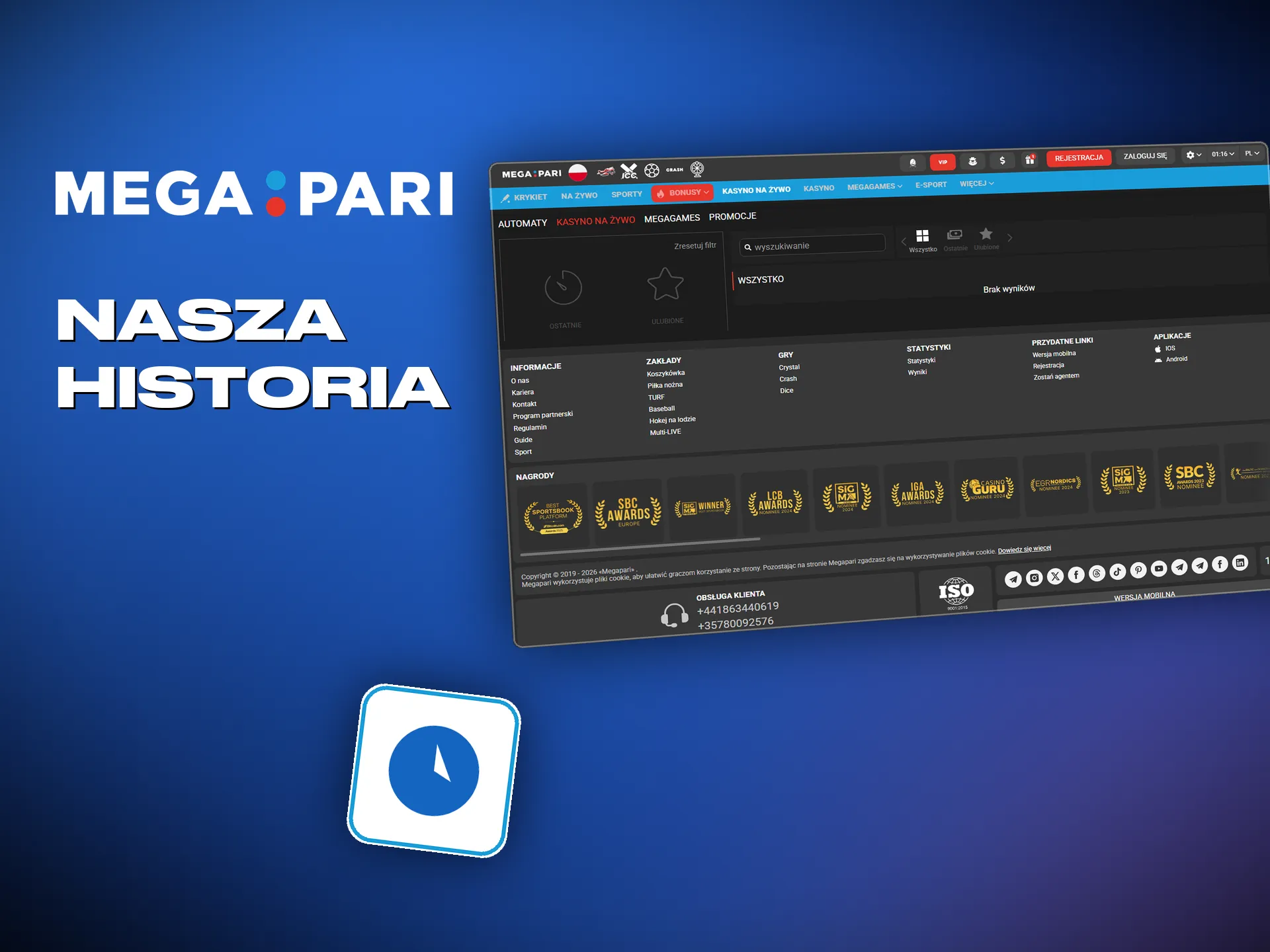 Megapari działa od 2019 roku na licencji Anjouan