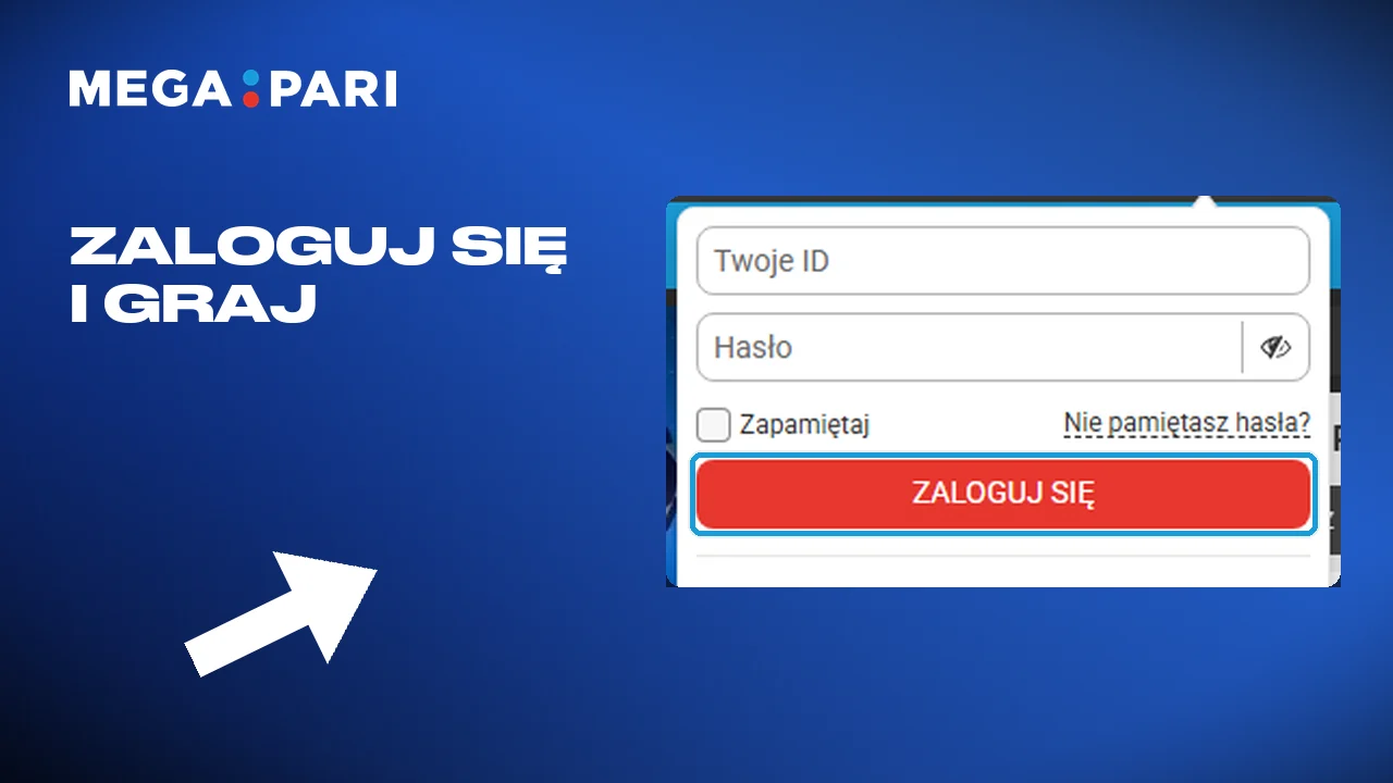 Po zalogowaniu konto Megapari jest aktywne