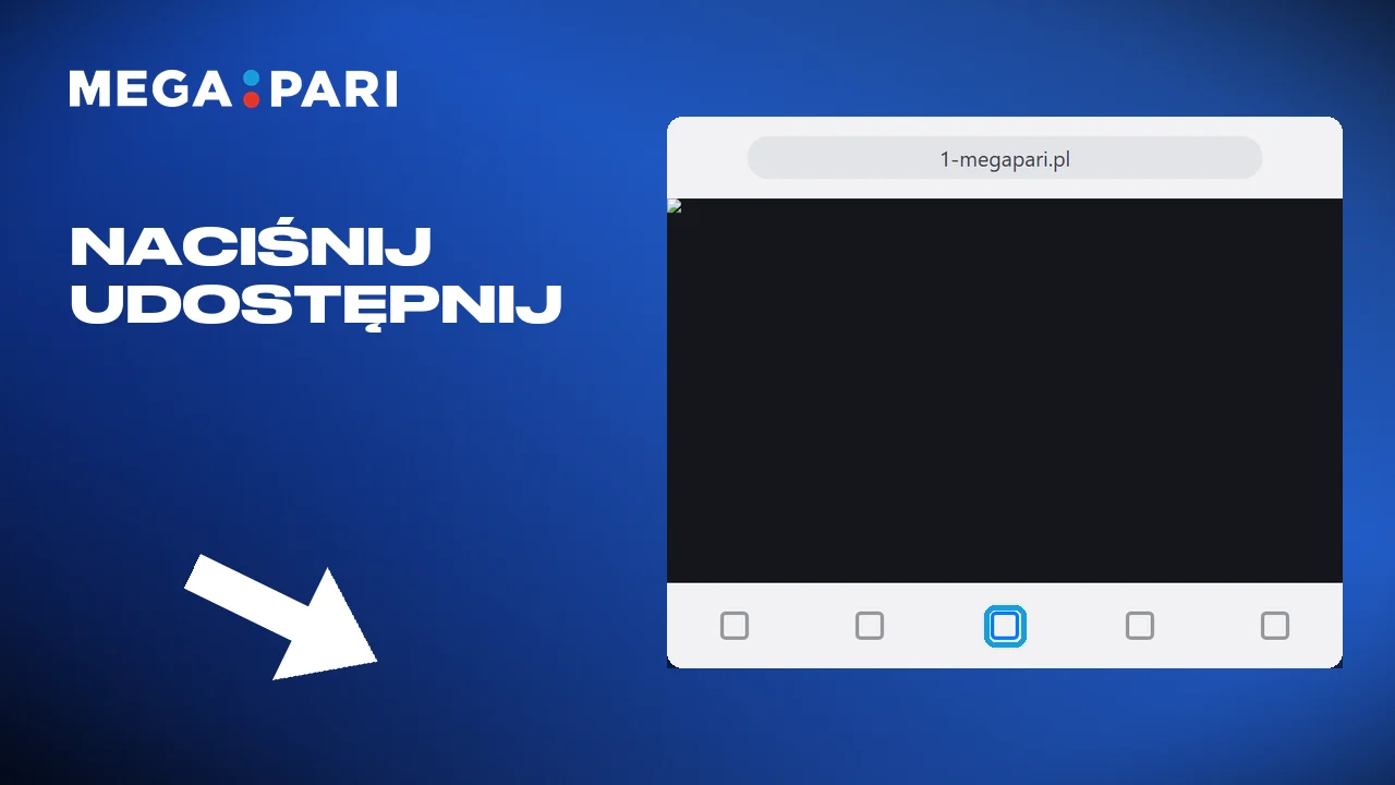 Ikona udostępniania otwiera menu w systemie iOS