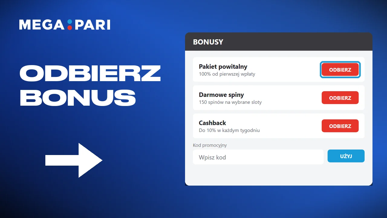 Wpisanie kodu przy wpłacie albo dołączenie do promocji