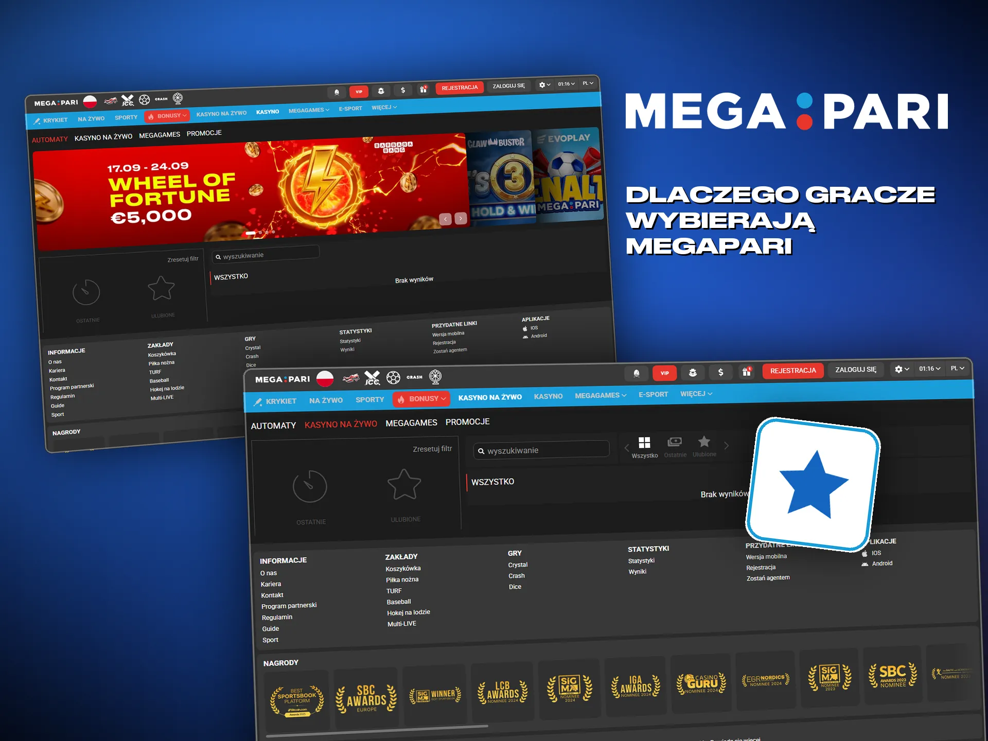 Dlaczego gracze wybierają Megapari: duże bonusy i szeroka oferta gier