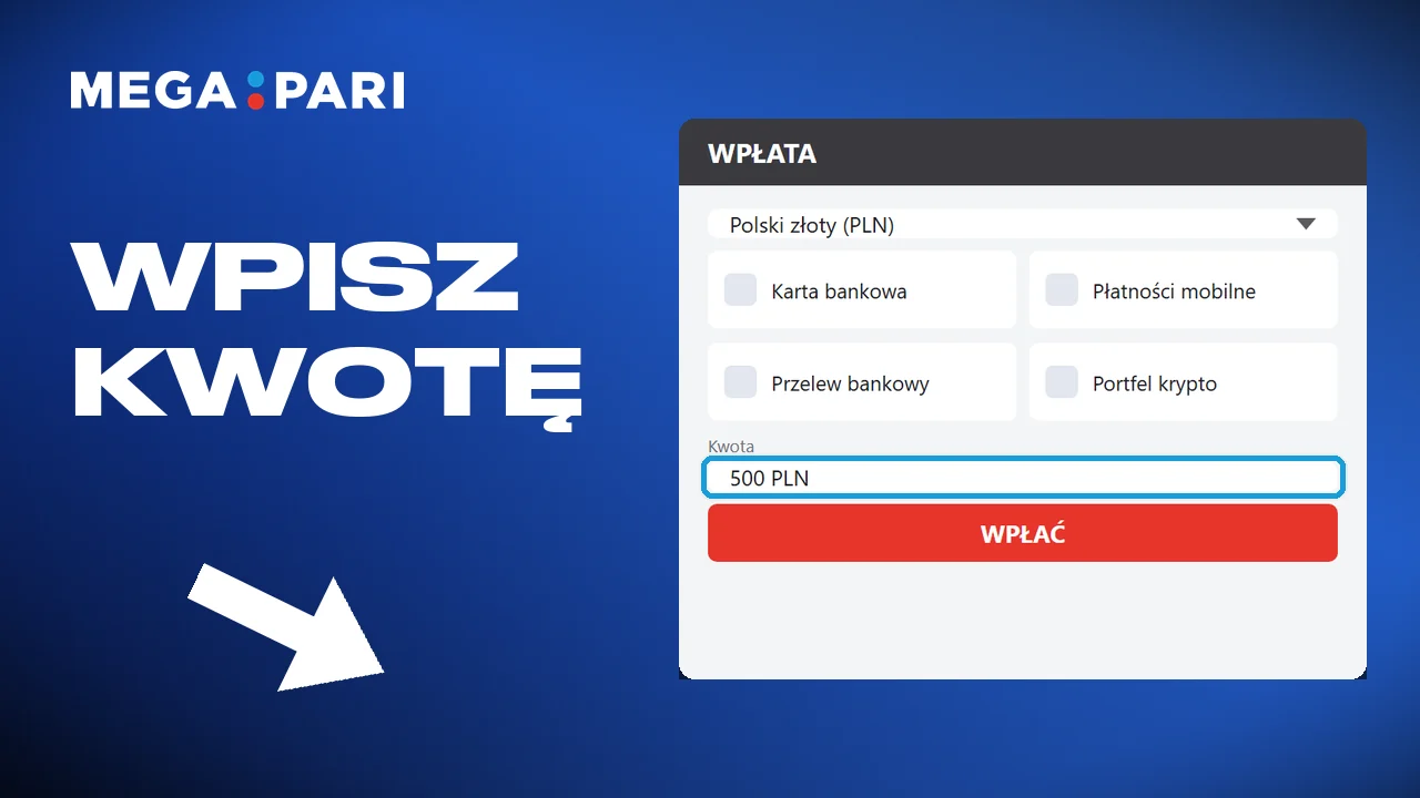 Sprawdzenie minimalnej kwoty i wpisanie sumy wpłaty