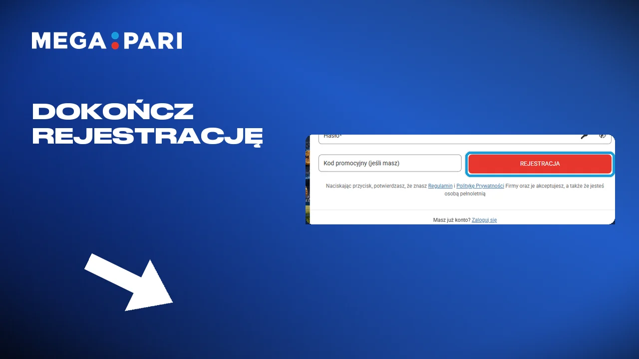 Po rejestracji kod działa przy pierwszej wpłacie