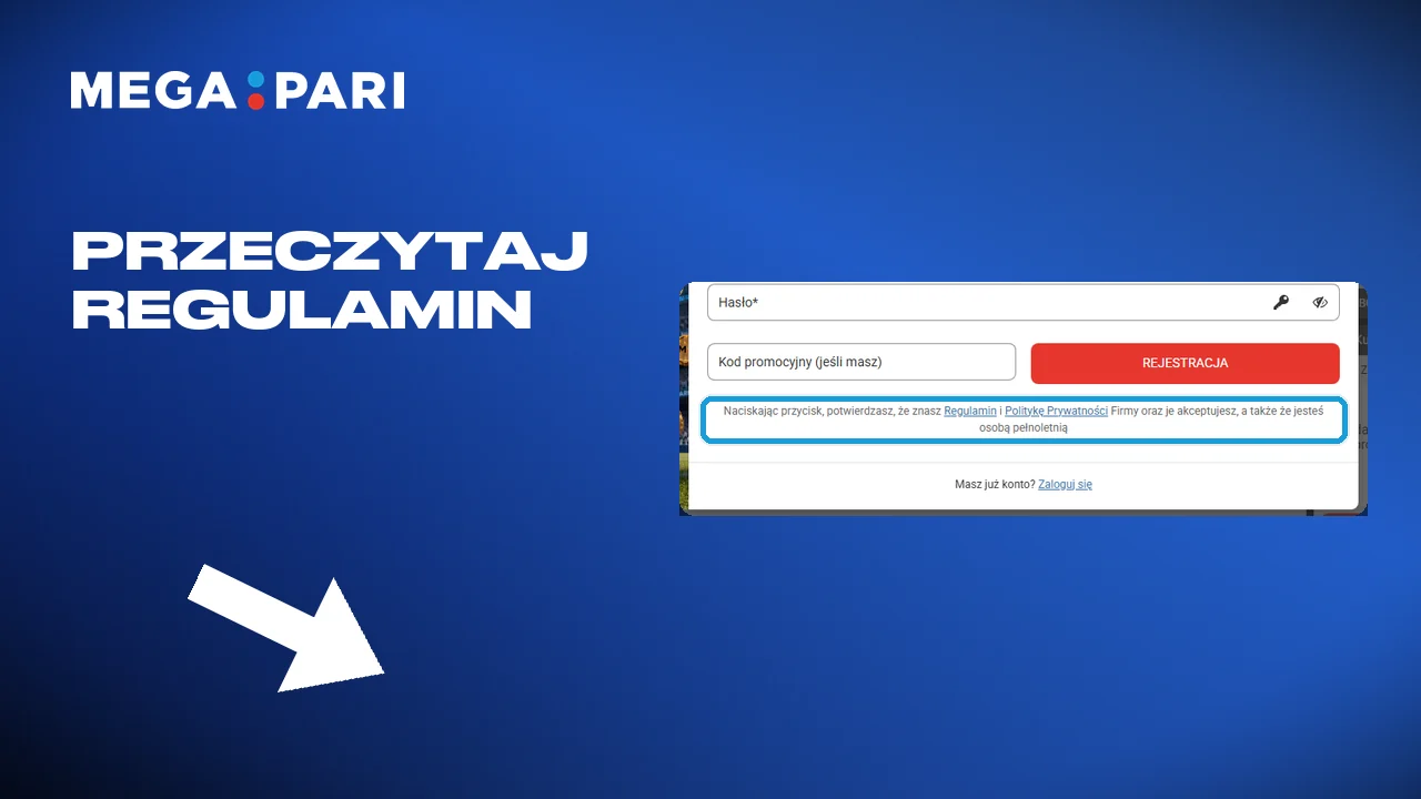 Przeczytanie warunków i zaznaczenie zgody
