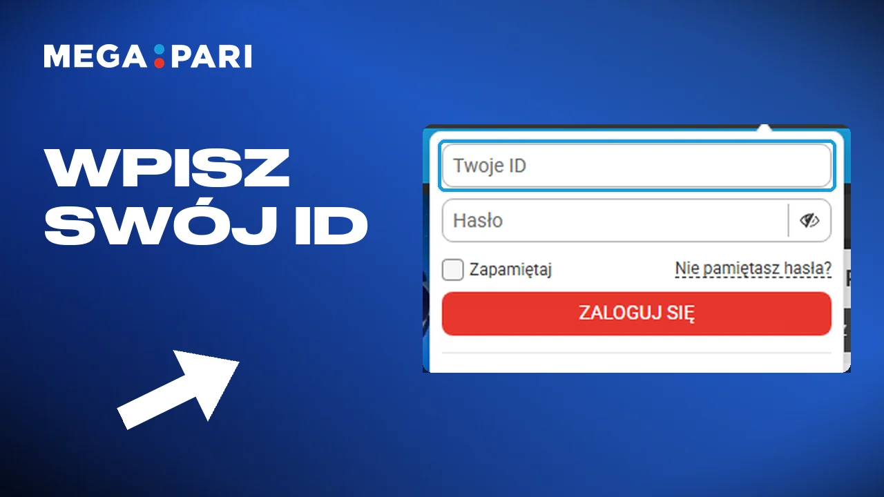 Logowanie do Megapari podanym wcześniej mailem albo numerem