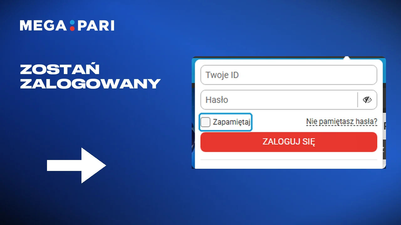 Wybór logowania zwykłego albo zapamiętanego